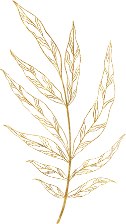 gold tropical leaves