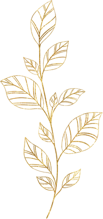 gold tropical leaves