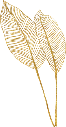 gold tropical leaves